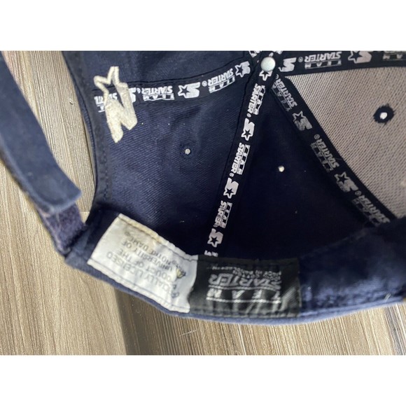 VINTAGE Notre Dame Fighting Irish Hat Cap Snap Back Blue Starter Football Mens - Picture 8 of 10